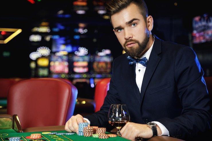 Dealer profesional kasino langsung tokowin99 memandu permainan Baccarat secara real-time